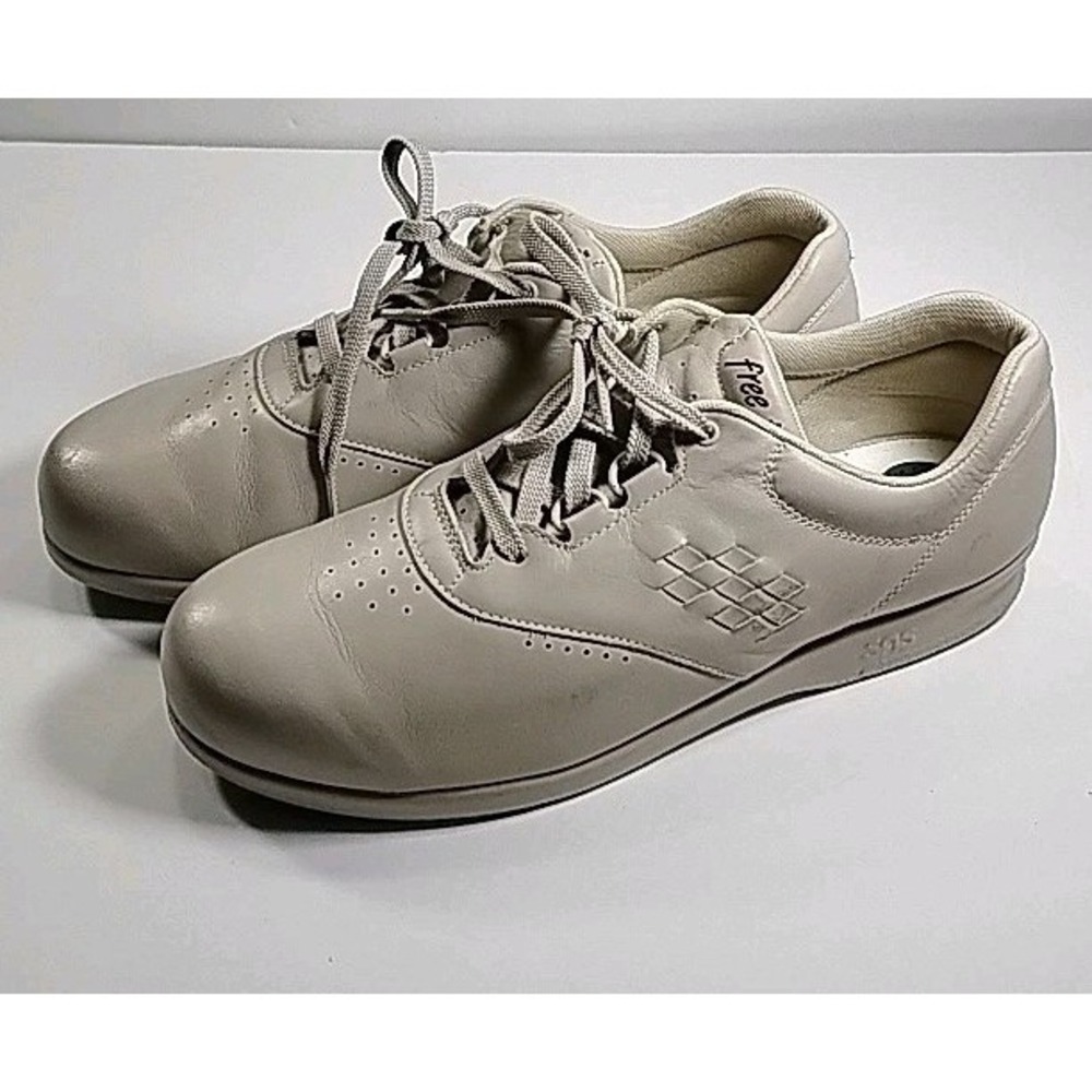 SAS Free Time Oxford Tripad Comfort Walking Shoe Leather Tan Women 11 M